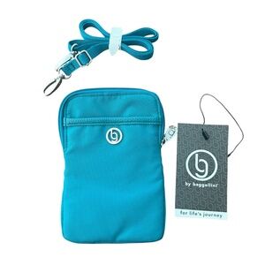 Baggallini Teal RFID Mini Crossbody Bag New